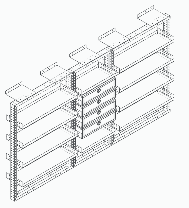 Personnalisation du système de stockage de fourgonnette