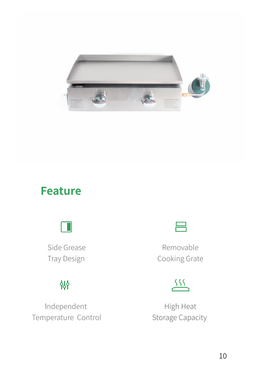 G2027 Tisch-Gasgrill – 2 Brenner