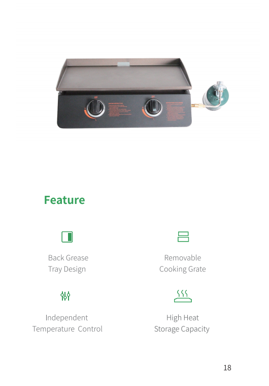 G1922 Tisch-Gasgrill – 2 Brenner